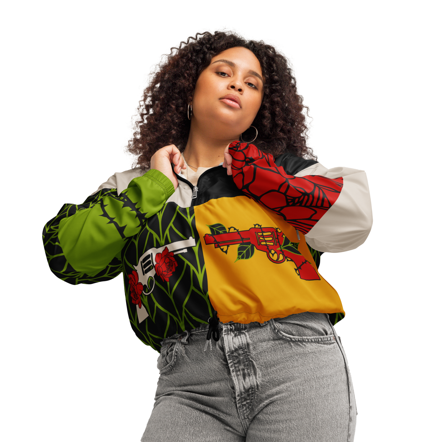 Welcome To The Jungle - Guns N' Roses Cropped Windbreaker