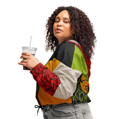 Welcome To The Jungle - Guns N' Roses Cropped Windbreaker