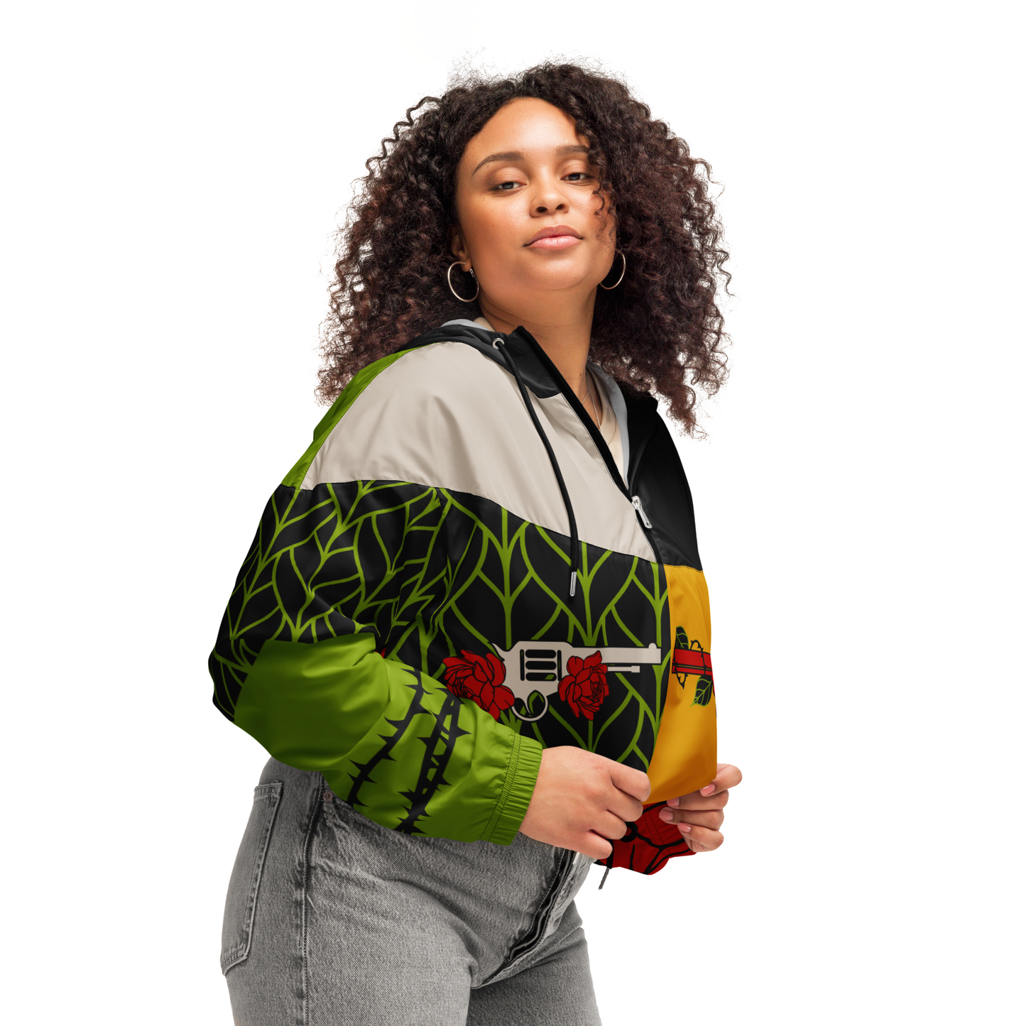 Welcome To The Jungle - Guns N' Roses Cropped Windbreaker