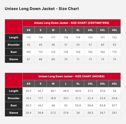 The Land of Ice and Snow - Led Zeppelin Unisex Long Down Jacket