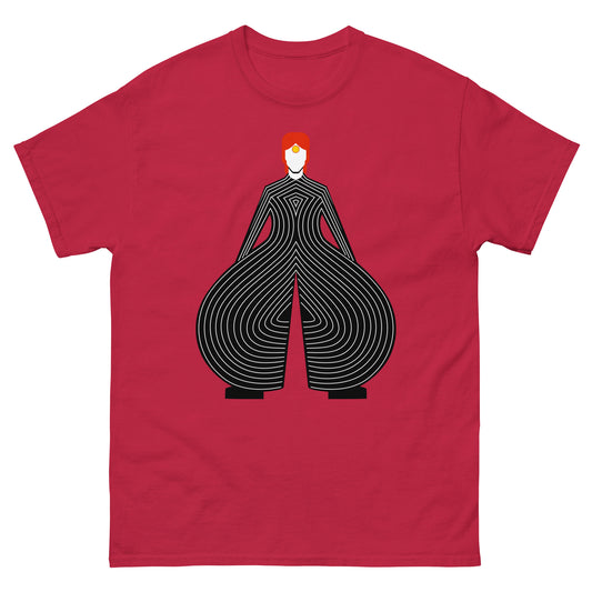 Bowie Stripes - Unisex 100% Cotton T-shirt