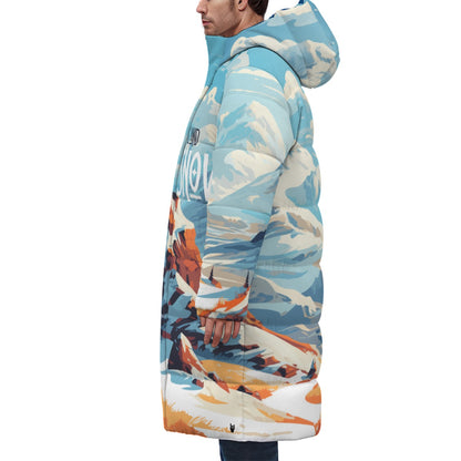 The Land of Ice and Snow - Unisex Long Down Jacket